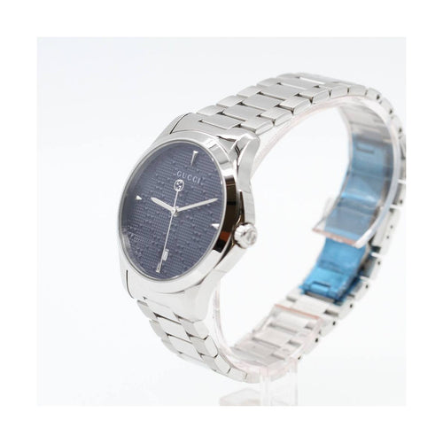 Montre Gucci G-Timeless YA1264025 - Montre en acier, cadran bleu 58 Facettes UKD363881FJ