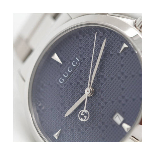 Montre Gucci G-Timeless YA1264025 - Montre en acier, cadran bleu 58 Facettes UKD363881FJ