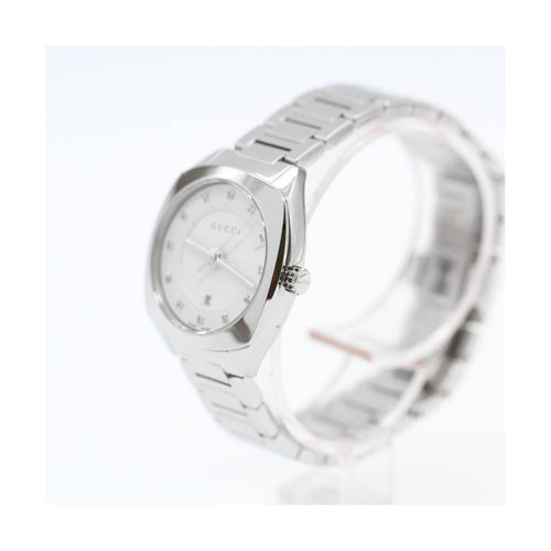 Montre Gucci - Montre YA142504 en acier avec diamants 58 Facettes UKD363882FJ