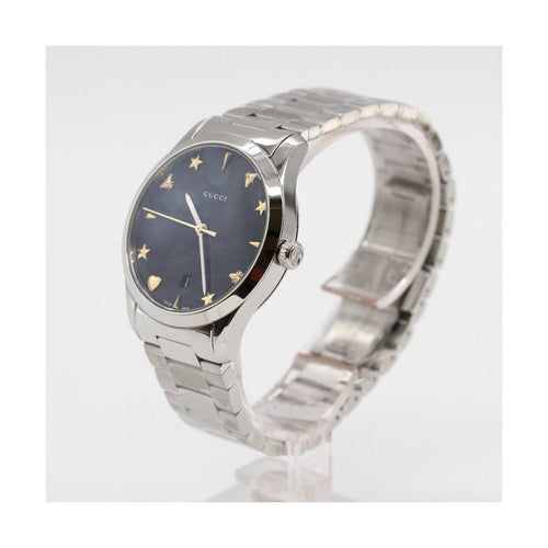 Montre Gucci G-Timeless - Montre YA1264029A en acier, cadran bleu 58 Facettes UKD363884FJ