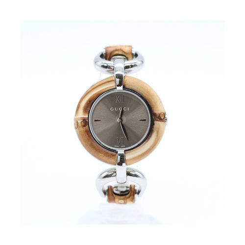 Montre Gucci Bamboo YA132402 - Montre femme en acier 58 Facettes UKD363886FJ