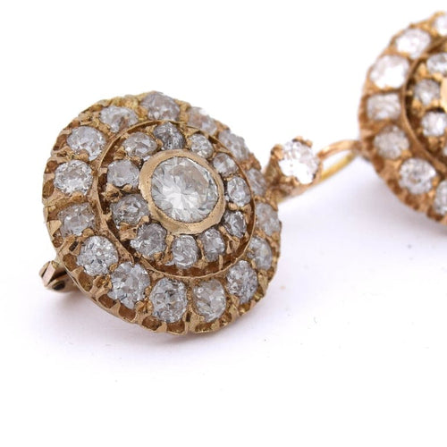 Boucles d'oreilles Boucles d’oreilles - Motif circulaire en or jaune 18 kt et diamants 58 Facettes OR207 '(00069)