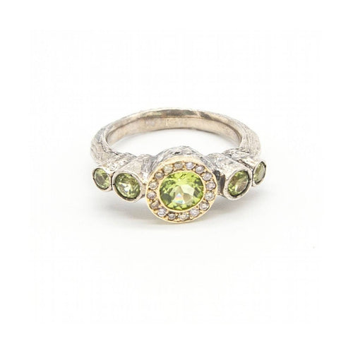 Bague Quinteto - Bague en or jaune 18K, argent et diamants 58 Facettes UKD363898SO