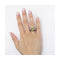Bague Bague - Or jaune 18K et argent 925 avec péridot 58 Facettes UKD363899SO