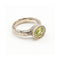 Bague Bague - Or jaune 18K et argent avec diamants et péridot 58 Facettes UKD363901SO