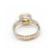 Bague Bague - Or jaune 18K et argent avec diamants et péridot 58 Facettes UKD363901SO