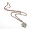 Collier Collier - Pendentif croix en or blanc 18K et topazes bleues 58 Facettes UKD363906SO