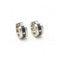 Boucles d'oreilles NOIR - Boucles d'oreilles en acier et céramique avec diamants 0,02 ct 58 Facettes UKD363920SO