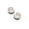 Boucles d'oreilles NOIR - Boucles d'oreilles en acier et céramique avec diamants 0,02 ct 58 Facettes UKD363920SO