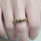 Bague 53 Bague - Tourmalines vertes en or jaune 18 carats 58 Facettes S287