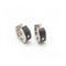 Boucles d'oreilles NOIR - Boucles d’oreilles en acier, diamants et céramique 58 Facettes UKD363921SO