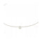 Collier Collier - Solitaire diamant 0,12 ct sur acier tressé 58 Facettes UKD363928SO