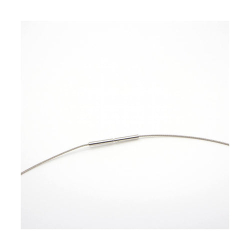 Collier Collier - Solitaire diamant 0,12 ct sur acier tressé 58 Facettes UKD363928SO