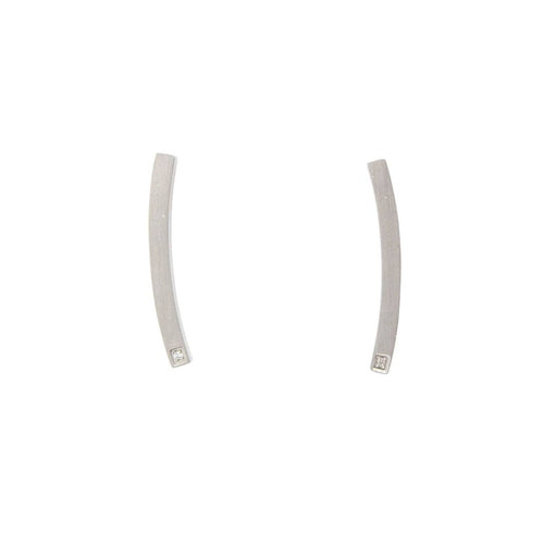 Boucles d'oreilles STILO - Boucles d’oreilles en acier 316L et diamants 58 Facettes UKD364016SO