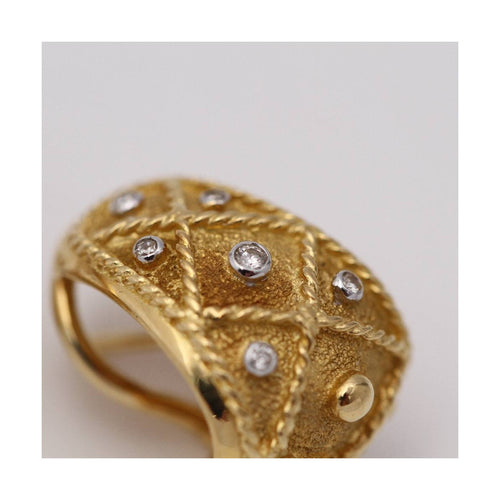 Boucles d'oreilles Nouvelle - Boucles d’oreilles en or jaune 18 ct et diamants 58 Facettes UKD364100JC