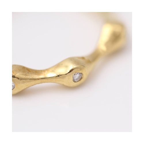 Bague SLIM - Bague en or jaune 18K et diamants 58 Facettes UKD364101JC