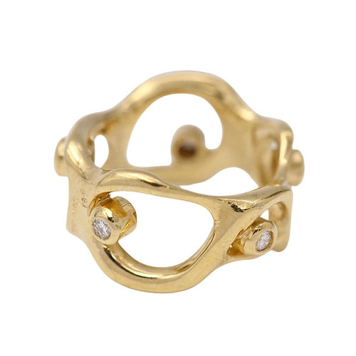 Bague DALI - Bague en or jaune 18K et diamants 58 Facettes UKD364102JC
