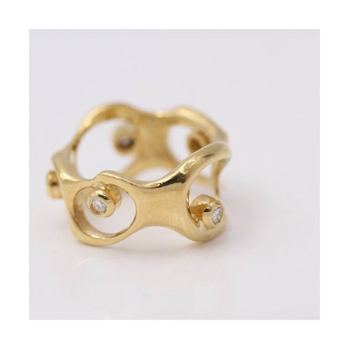 Bague DALI - Bague en or jaune 18K et diamants 58 Facettes UKD364102JC