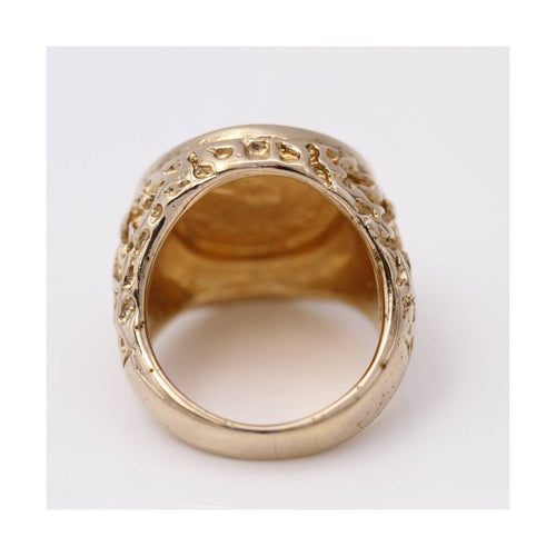 Bague Bague chevalière - Or jaune 18 ct avec pièce USA 1873 58 Facettes UKD364103JC
