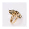 Bague Belle Époque - Bague bicolore en or jaune 18 kt et platine 950 58 Facettes UKD364104JC