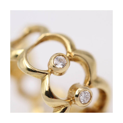 Bague LISS - Bague en or jaune 18K et diamants 0,12 ct 58 Facettes UKD364106JC