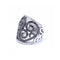 Bague Couronne - Bague en or blanc 18K avec diamants blancs et noirs 58 Facettes UKD364140LF