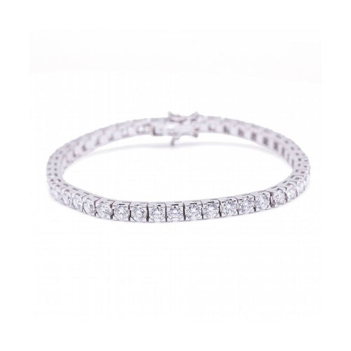 Bracelet Pulsera Riviere - Bracelet en or blanc 18 kt et diamants 58 Facettes UKD364211LF