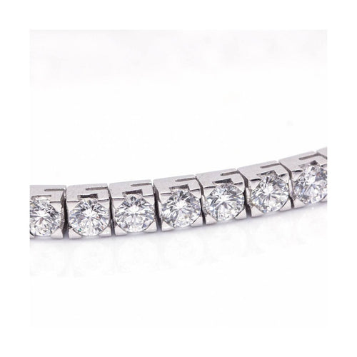 Bracelet Pulsera Riviere - Bracelet en or blanc 18 kt et diamants 58 Facettes UKD364211LF