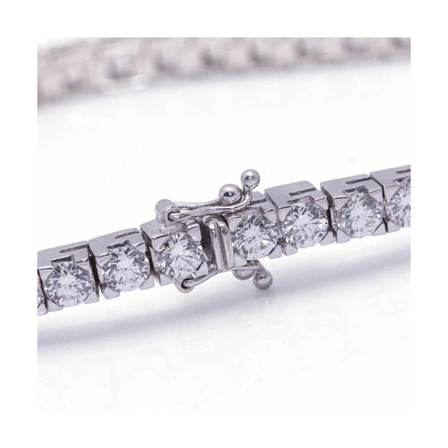 Bracelet Pulsera Riviere - Bracelet en or blanc 18 kt et diamants 58 Facettes UKD364211LF