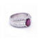 Bague BIRMANIA - Bague en or blanc 18 kt avec rubis et diamants 58 Facettes UKD364213LF