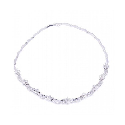 Collier THAYPER - Collier en or blanc 18K et diamants 7,90 ct G/VS 58 Facettes UKD364220LF