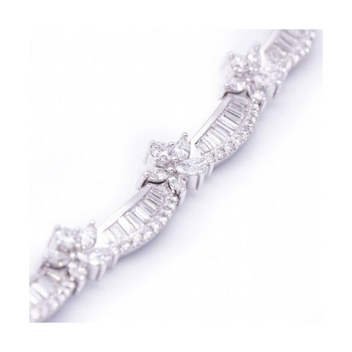 Collier THAYPER - Collier en or blanc 18K et diamants 7,90 ct G/VS 58 Facettes UKD364220LF