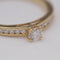 Bague AMOUR - Bague demi-alliance en or jaune 18K et diamants 58 Facettes UKD364358CH