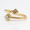 Bague PRINCESS - Bague en or jaune 18K et diamants taille princesse 58 Facettes UKD364481GM
