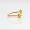 Bague PRINCESS - Bague en or jaune 18K et diamants taille princesse 58 Facettes UKD364481GM