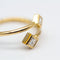 Bague PRINCESS - Bague en or jaune 18K et diamants taille princesse 58 Facettes UKD364481GM