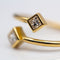 Bague PRINCESS - Bague en or jaune 18K et diamants taille princesse 58 Facettes UKD364481GM