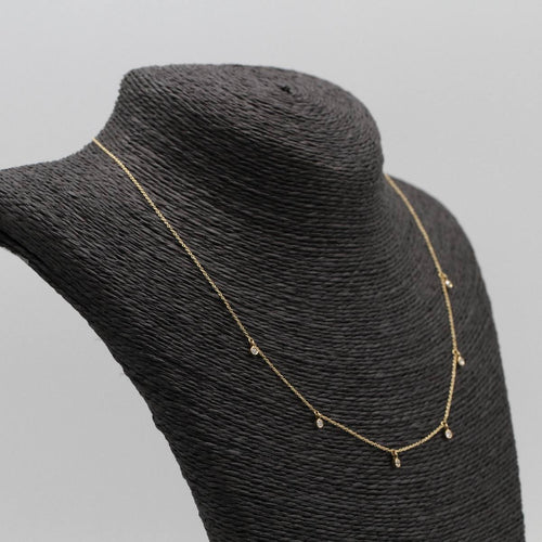 Collier CELIA - Collier en or jaune 18K avec diamants 58 Facettes UKD364601GM