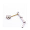 Boucles d'oreilles Pendientes Prasiolite - Boucles d’oreilles en or blanc 18 ct, diamants 58 Facettes UKD364830FV