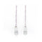 Boucles d'oreilles Pendientes Prasiolite - Boucles d’oreilles en or blanc 18 ct, diamants 58 Facettes UKD364830FV