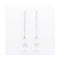 Boucles d'oreilles Pendientes Prasiolite - Boucles d’oreilles en or blanc 18 ct, diamants 58 Facettes UKD364830FV