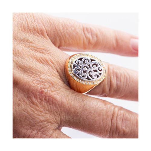 Bague SIGNAL - Bague unisexe en or bicolore 18 kt et diamants 58 Facettes UKD364832FV