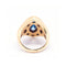Bague Bague navette - Topaze et diamants en or rose 18 ct 58 Facettes UKD364833FV