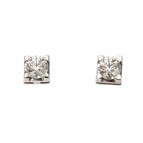 Boucles d'oreilles Boucles d’oreilles dormeuses - Diamants taille brillant en or blanc 18 ct 58 Facettes UKE361233KA