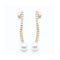 Boucles d'oreilles Boucles d’oreilles pendantes en or jaune 18 kt, diamants et perles 58 Facettes UKN102861LF