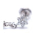 Boucles d'oreilles Boucles d’oreilles pendantes - Or blanc 18 kt et diamants blancs et noirs 58 Facettes UKN102862LF