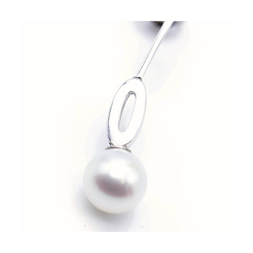 Boucles d'oreilles Boucles d’oreilles - Pendants en or blanc, perles et diamants 58 Facettes UKN102863LF