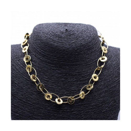 Collier Collier de créateur italien à anneaux en or jaune 18K 58 Facettes UKN102865LF