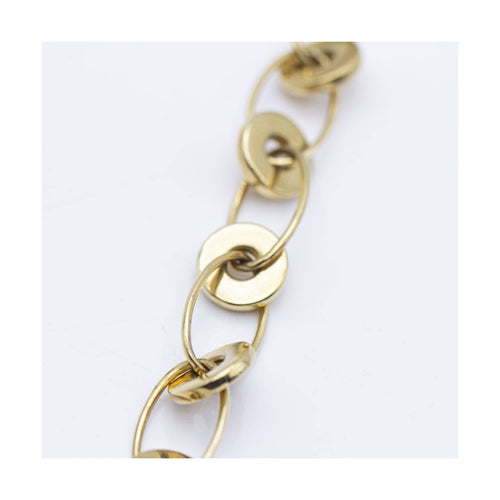 Collier Collier de créateur italien à anneaux en or jaune 18K 58 Facettes UKN102865LF