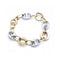 Bracelet Pulsera calabrote - Bracelet en or jaune et or blanc 18 kt 58 Facettes UKN102869LF
